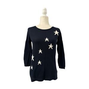Old Navy Womens Navy Knit Star Sweater Size medium